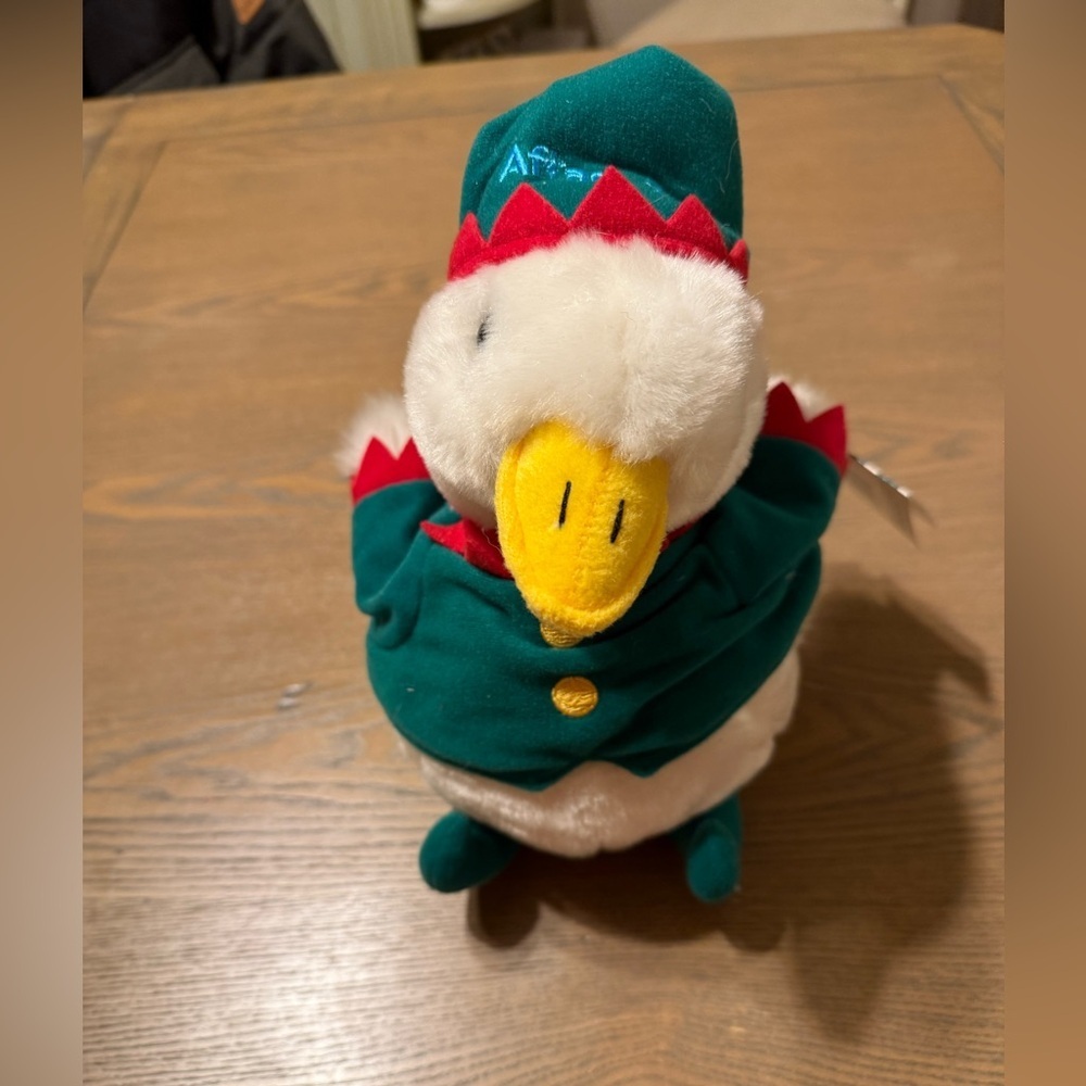 Aflac 2015 Christmas Duck Stuffed Animal Plush Toy